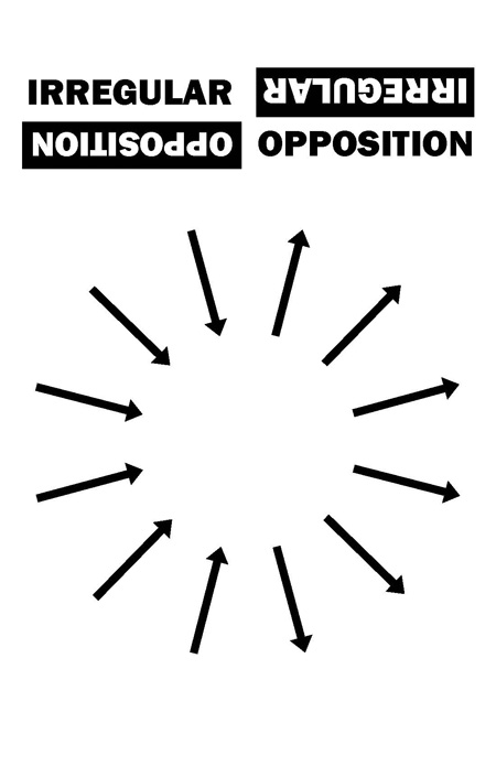 Front of program for Irregular Opposition